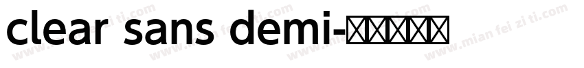 clear sans demi字体转换